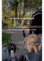 Budizzz Beyaz Gürültü Cihazı | | 33 Sesli, Pışpışlı & Ninnili Ayıcık | Uyku Arkadaşı - Gri Fularlı - Görsel 4