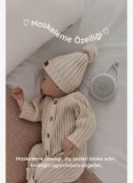 Budizzz Beyaz Gürültü Cihazı | | 33 Sesli, Pışpışlı & Ninnili Ayıcık | Uyku Arkadaşı - Pempe Fularlı - Görsel 4