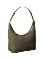 Calvin Klein Haki Kadın Omuz Çantası EMBLEM AOP SUEDED M SHOULDER BAG - Görsel 2