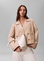 Calvin Klein Ekru Kadın Omuz Çantası EMBLEM AOP MEDIUM BUCKET - Görsel 4