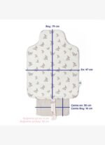 Deux Lapins Iconique Lapin - Müslin Bebek Pratik Alt Açma Matı - Görsel 4