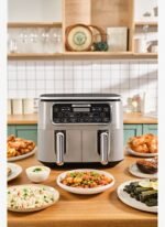 Karaca Air Pro Cook Duo Ev Yemeği XXXL Airfryer Cool Gray 8L - Görsel 3