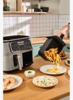 Karaca Air Pro Cook Duo Ev Yemeği XXXL Airfryer Cool Gray 8L - Görsel 4