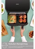 Karaca Air Pro Cook Duo Köz XXXL Airfryer Ruby 8L - Görsel 4