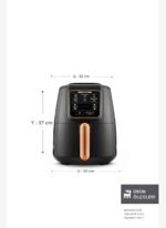 Karaca Air Pro Cook XL 2 in 1 Konuşan Airfryer Black Copper 4L - Görsel 2