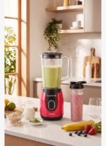 Karaca Blendfit Go Smoothie Blender Set 1000 ml+600 ml Red