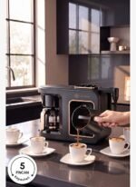 Karaca Hatır Plus Barista 6 in 1 Latte Cappuccino ve Közde Türk Kahve Makinesi Black Copper - Görsel 3