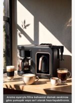 Karaca Hatır Plus Barista 6 in 1 Latte Cappuccino ve Közde Türk Kahve Makinesi Black Copper - Görsel 4
