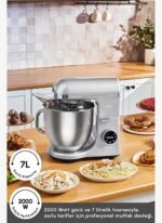 Karaca Mastermaid Chef Ultra Dijital Ekranlı Hamur Yoğurma Makinesi Silver 7L - Görsel 4
