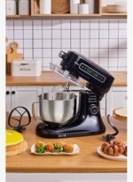 Karaca Pro Artisan Dijital Ekran Zaman Ayarlı Döküm Hamur Yoğurma Makinesi Black 1600W 5L