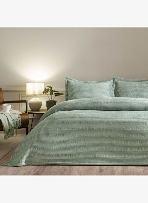 tryoshop-b-linens-velona-cift-kisilik-yatak-ortusu-seti-yesil-15684500-1-6 Linens Velona Çift Kişilik