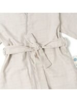 Deux Lapins Müslin Çocuk Kimono Bornoz - Cotton Grey - Görsel 3