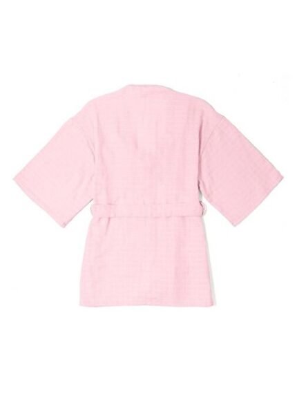 Deux Lapins Müslin Çocuk Kimono Bornoz - Innocent Pink