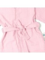 Deux Lapins Müslin Çocuk Kimono Bornoz - Innocent Pink - Görsel 3