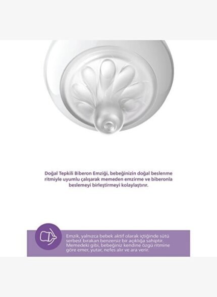 Philips Avent Doğal Tepkili Pp 2'li Biberon Seti 125ml Beyaz-0+ Ay