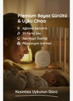Budizzz Plus Ağlama Sensörlü Beyaz Gürültü Cihazı | 33 Sesli | Anne Ses Kayıtlı (Bej) - Görsel 2