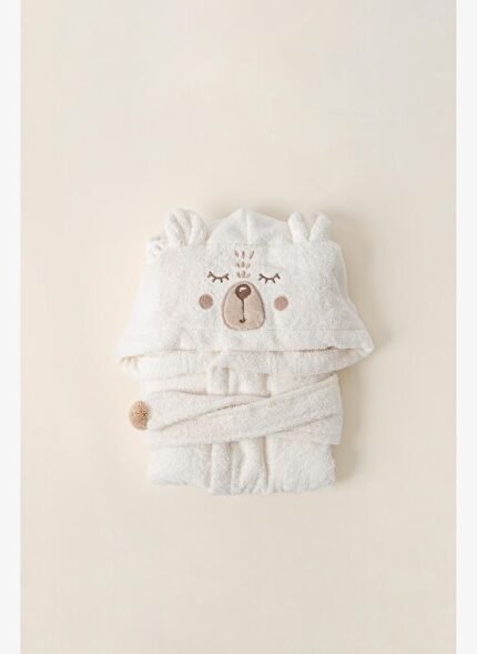İrya Teddy %100 Pamuk Çocuk Bornoz