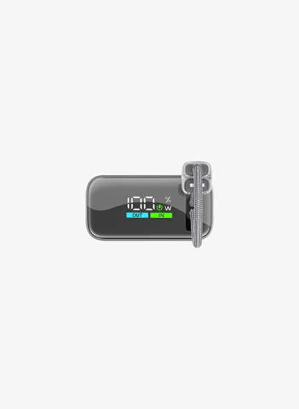 ttec ReCharger Pro Max TFT 20.000mAh PD 45W Taşınabilir Hızlı Şarj Aleti / Powerbank – 2BB281 Gri