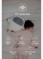 Budizzz Zuzu Uyku Arkadaşı - Beyaz Gürültü Cihazı | 33 Sesli, Pışpışlı ve Ninnili | Bebek Uyku Arkadaşı - Görsel 3