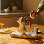 Pulcina İndüksiyon Tabanlı Espresso Makinesi Mokapot 300 ml Kırmızı