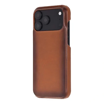 Bloomcase Vectra Desert Tan Iphone 18 Pro Magsafe Hakiki Deri Kılıf
