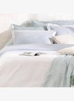 Chakra Aletta %100 Pamuk Extra King Size Nevresim Seti 260X220 Cm Beyaz - Görsel 4