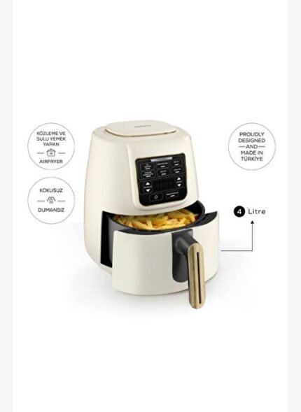 Karaca Air Pro Cook 3 in 1 XL Ev Yemeği, Közleme, Airfryer Wood Craft 4L