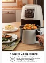Karaca Air Pro Cook 3 in 1 XL Ev Yemeği, Közleme, Airfryer Wood Craft 4L - Görsel 4