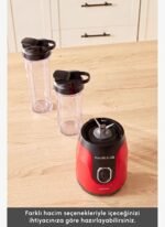 Karaca Blendfit Go Personal Kişisel Smoothie Blender Çift Hazne Kırmızı 600ml & 400ml - Görsel 4
