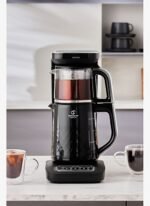 Karaca Çaysever Robotea Pro Quartz 4 in 1 Konuşan Çay Makinesi Black Chrome
