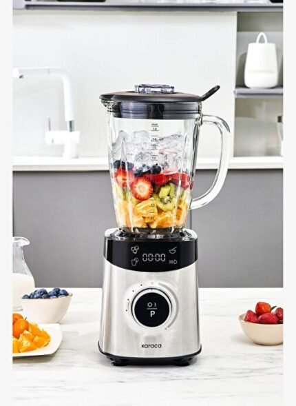 Karaca Dijital Ekran Inox Smoothie Blender Silver 1800W
