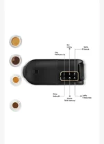 Karaca Hatır Plus Barista 6 in 1 Latte Cappuccino ve Közde Türk Kahve Makinesi Black Silver - Görsel 4