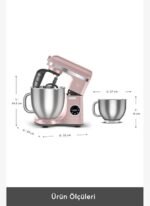Karaca Mastermaid Chef Ultra Dijital Ekranlı Hamur Yoğurma Makinesi Rosegold 7L - Görsel 2