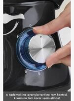 Karaca Multichef Aparatlı Hamur Yoğurma Makinesi Shiny Black 5,5L - Görsel 4