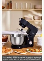 Karaca Multichef Ultra Hamur Yoğurma Makinesi Black 2000W 7L - Görsel 4