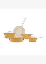Karaca x Refika Swiss Crystal 9 Parça Tencere Seti Mustard Yellow - Görsel 2
