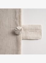 Ecocotton Libera Çift Kişilik Nevresim Takımı %100 Organik Pamuk Keten Süzene Nakışlı Krem-Bej 200x220 Cm - Görsel 4