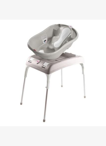 OKBaby Bebek Banyo Seti Onda Evolution Dijital Termometreli Çift Yönlü Bebek Küveti A. Gri & Bebek Küvet Taşıyıcı