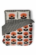 Helen George Retro Flora Çift Kişilik Nevresim Takimi