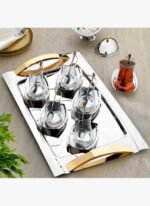 Schafer Allure Çelik Çay Seti 40 Parça-Gold