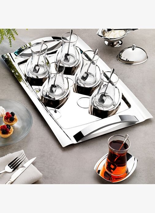 tryoshop-b-schafer-allure-celik-cay-seti-40-parca-gumus-15867720-1-1 Schafer Allure Çelik Çay Seti 40 Parça-Gümüş - Görsel 1