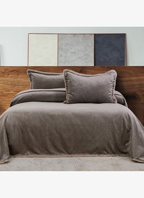 tryoshop-b-schafer-home-blossom-yatak-ortusu-seti-3-parca-bej-16096644-1-2 Schafer Home Blossom Yatak Örtüsü Seti 3 Parça-Bej - Görsel 1