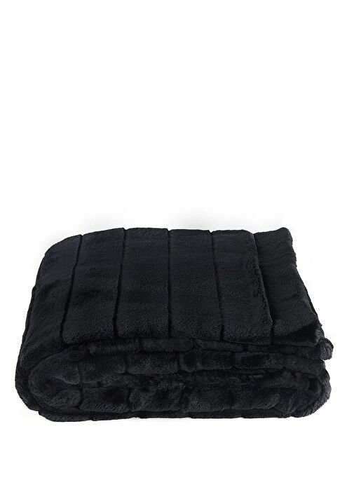 tryoshop-b-siyah-throw-dekoratif-battaniye-15408243-1 Rumija Home Siyah Throw Dekoratif Battaniye - Görsel 1