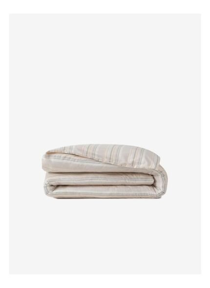 Barine Striped Smooth Percale Çift Kişilik Nevresim Oak Buff 200x220