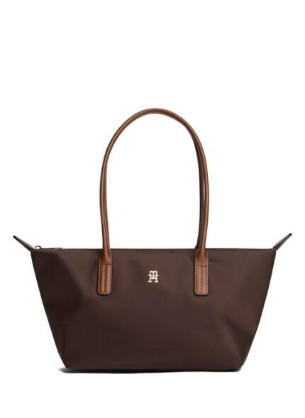 Tommy Hilfiger POPETTE EAST WEST TOTE Kahve Kadın Omuz Çantası